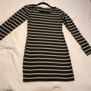 Heart and hips stripped pattern dress